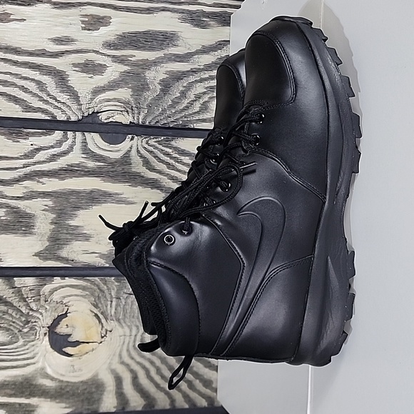 New Nike Manoa ACG Mens Size 13 Black Leather All Weather Boots 454350-003 main image 13